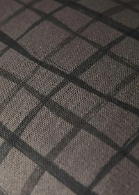 Checked-print cushion cover