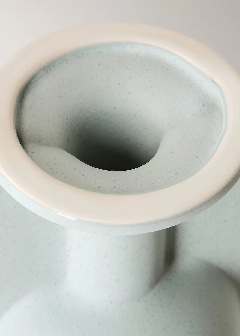 Large earthenware bottle vase