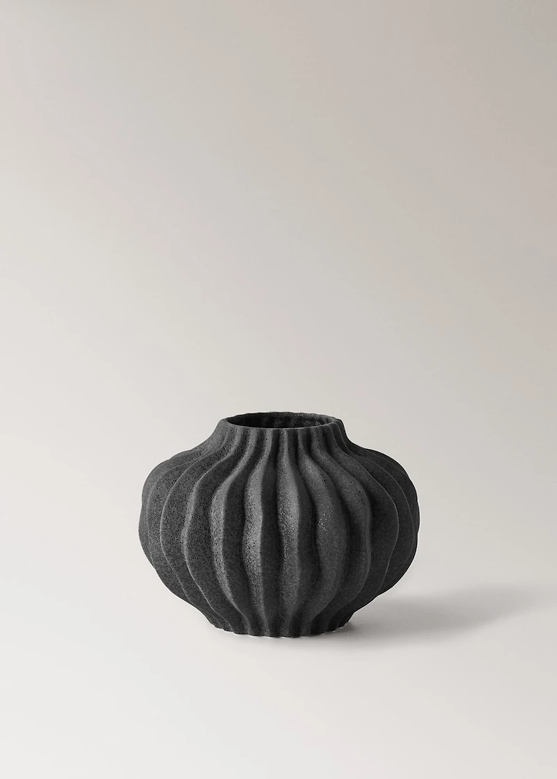 organic earthenware vase