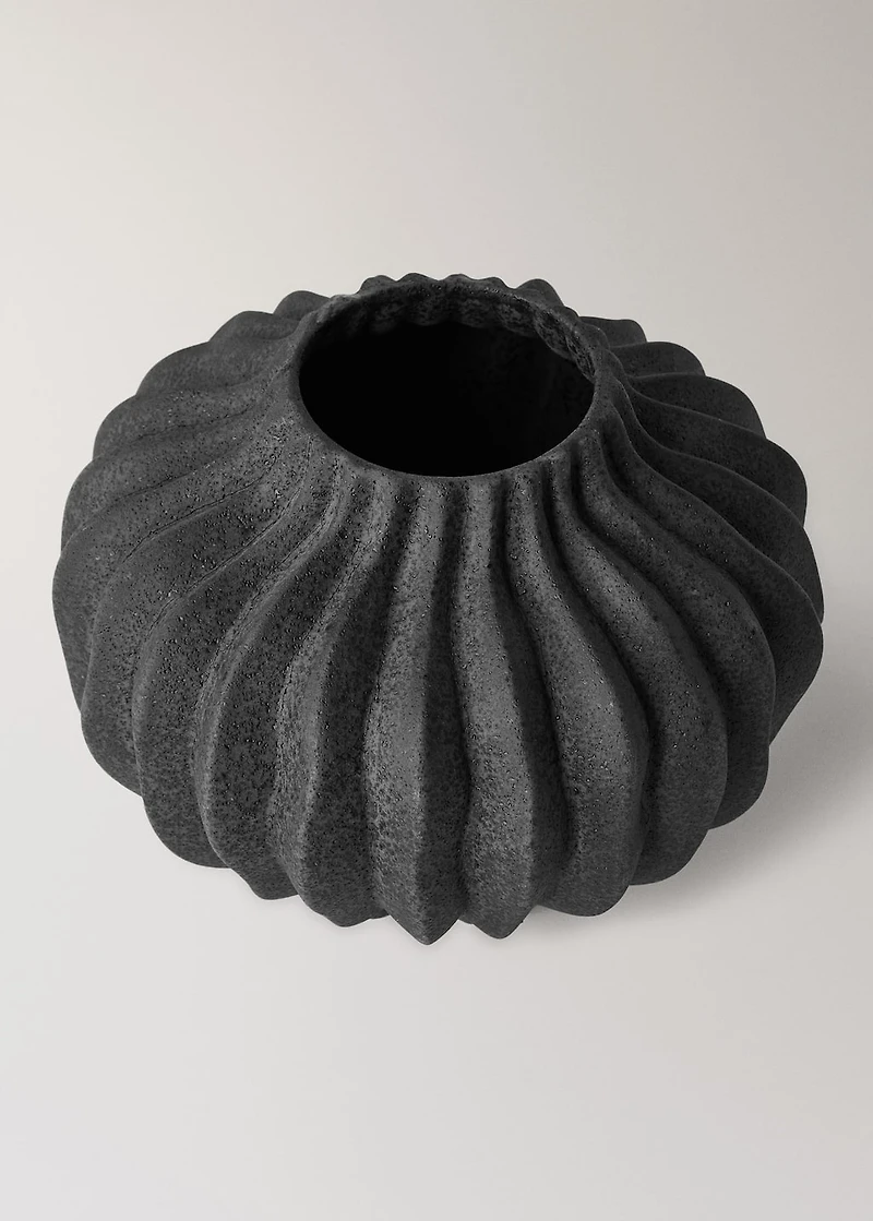 organic earthenware vase