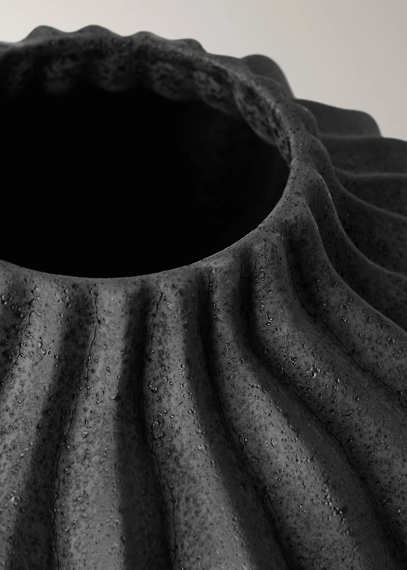 organic earthenware vase