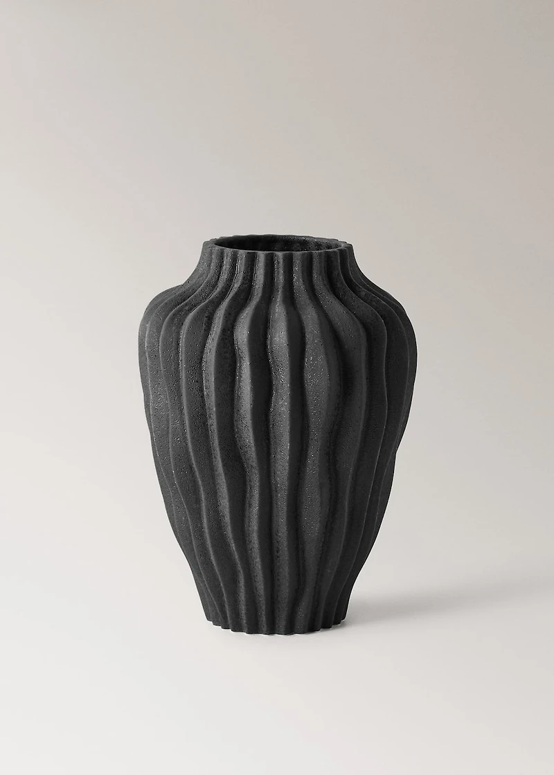 Large organic earthenware vase