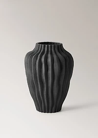 Large organic earthenware vase