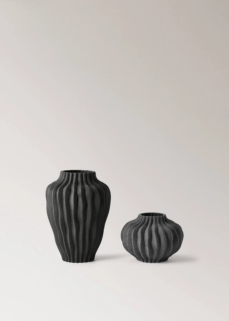 Large organic earthenware vase