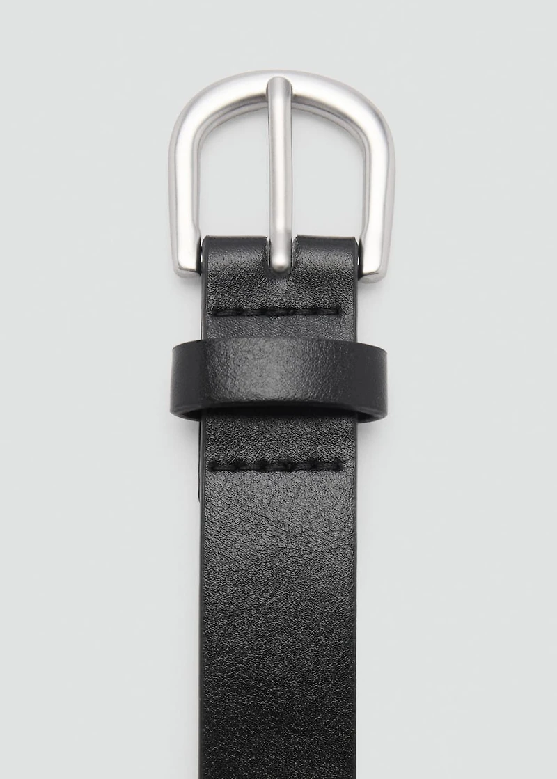 Leather-effect belt