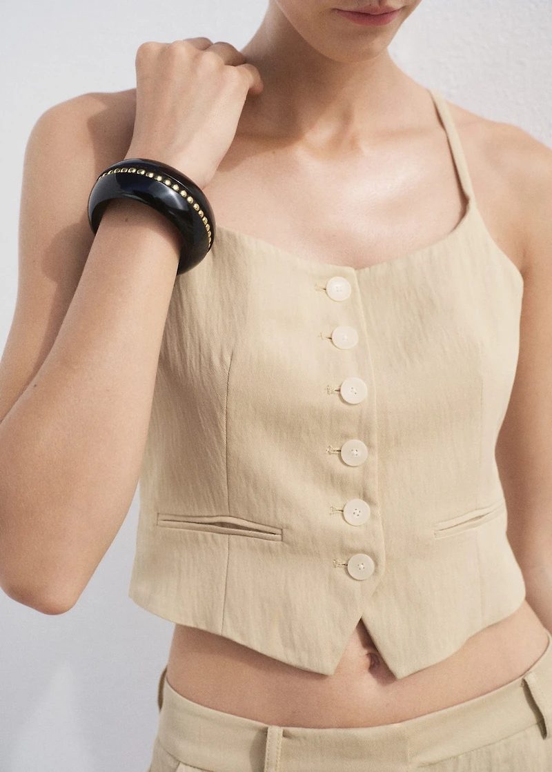 Lyocell suit vest