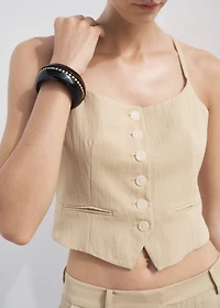 Lyocell suit vest