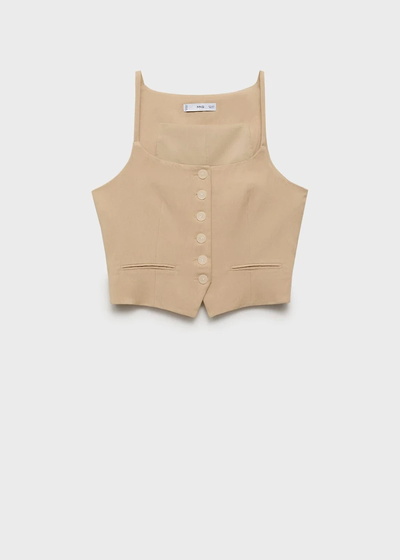 Lyocell suit vest