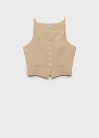 Lyocell suit vest