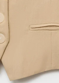Lyocell suit vest