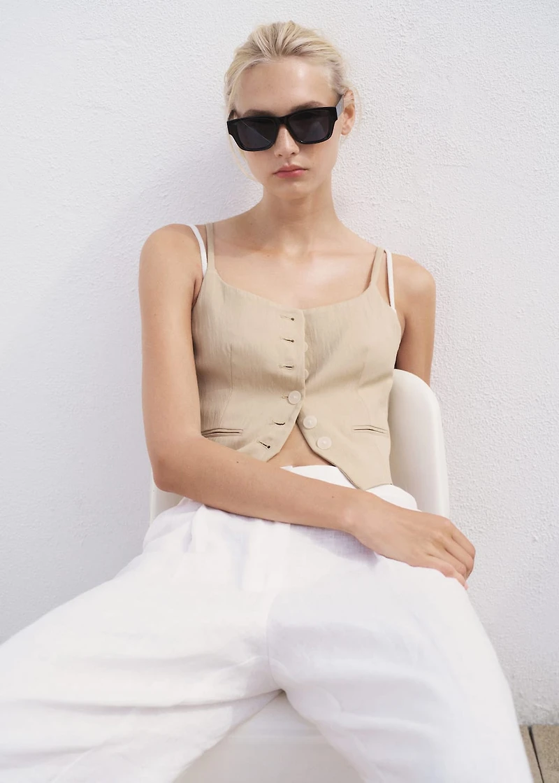 Lyocell suit vest