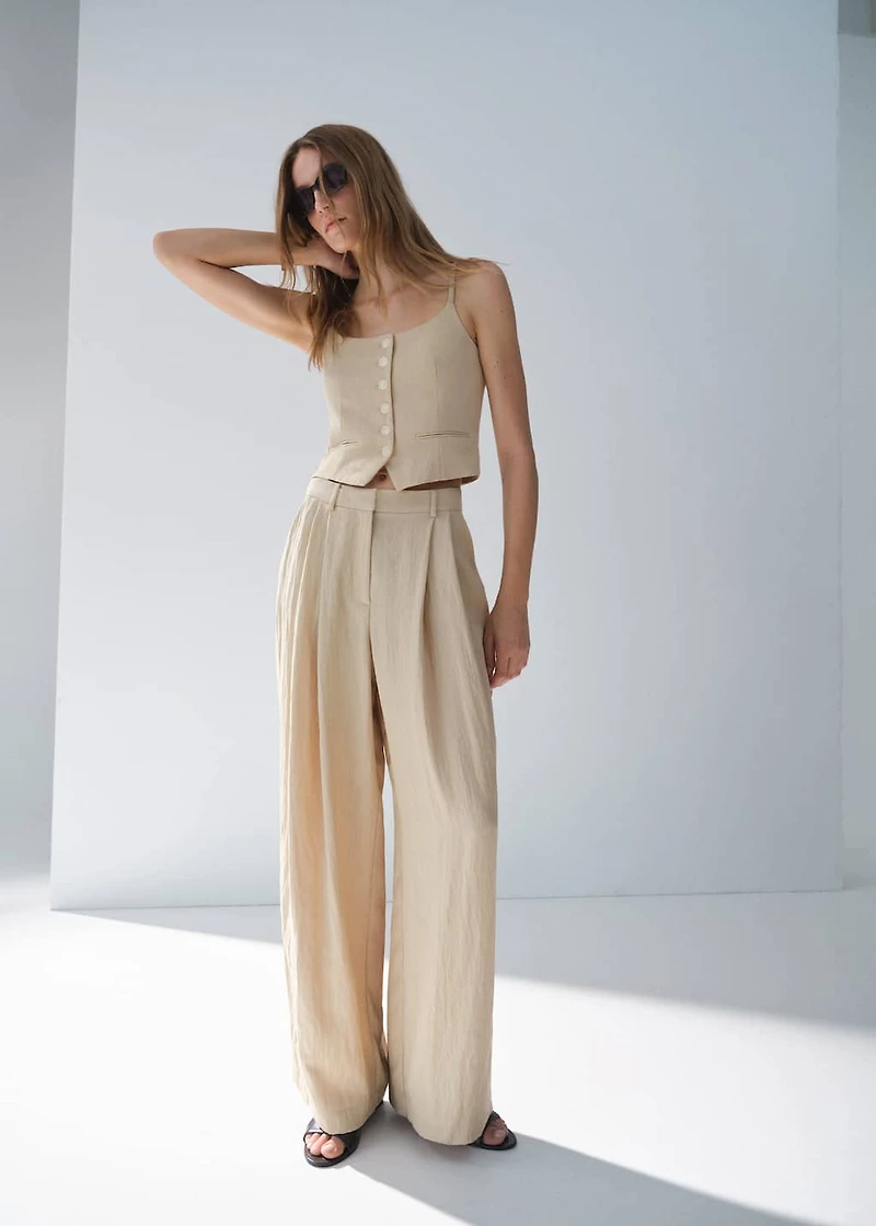 Lyocell suit vest