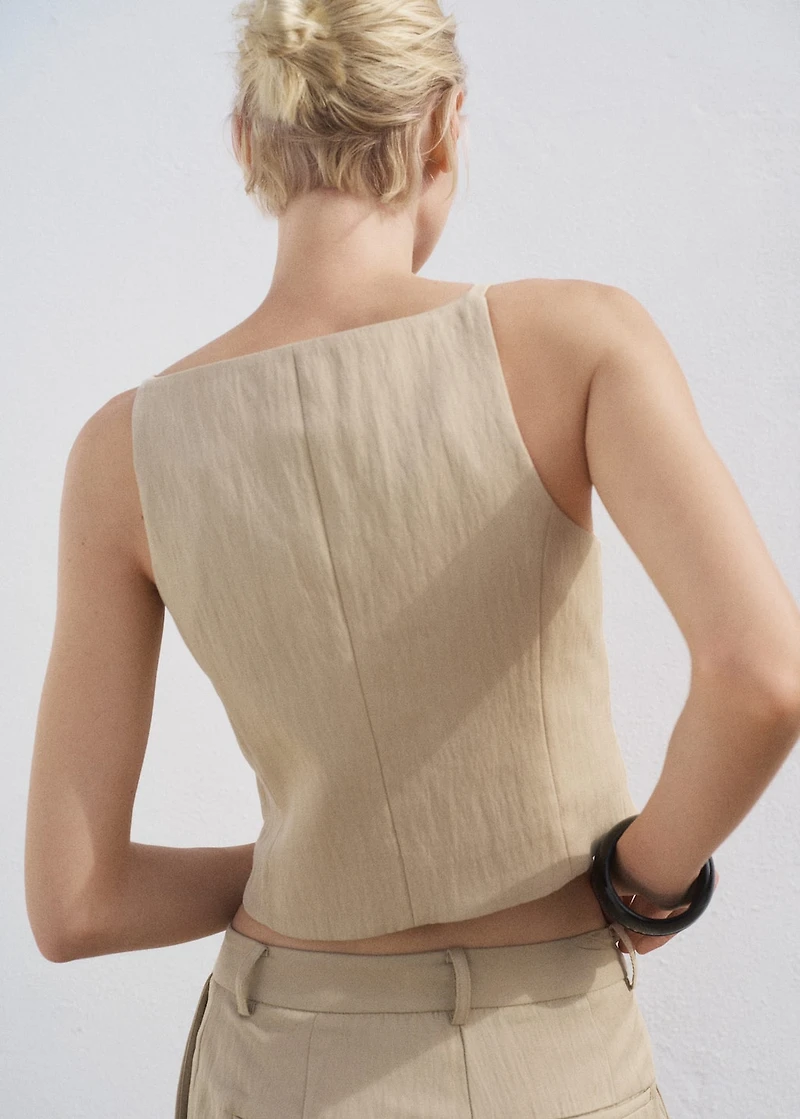 Lyocell suit vest