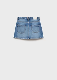 Denim short skirt