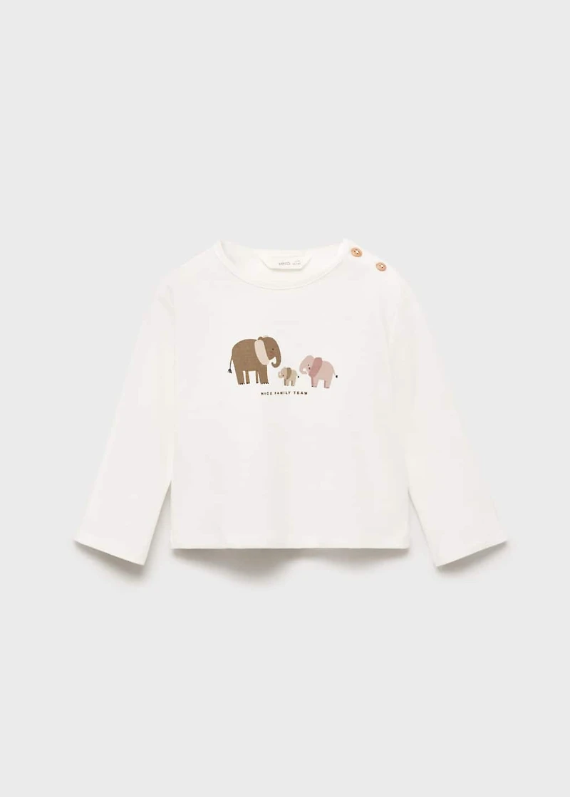 Embossed printed t-shirt