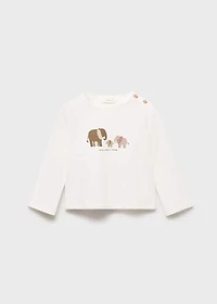 Embossed printed t-shirt
