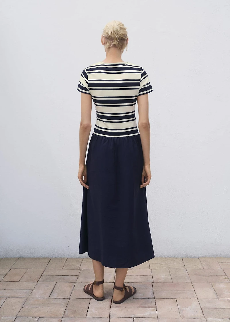 Mixed striped dress