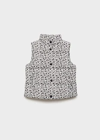 Floral quilted vest