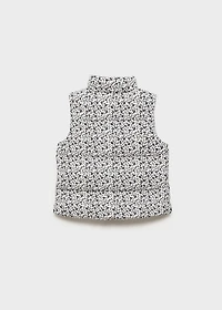 Floral quilted vest
