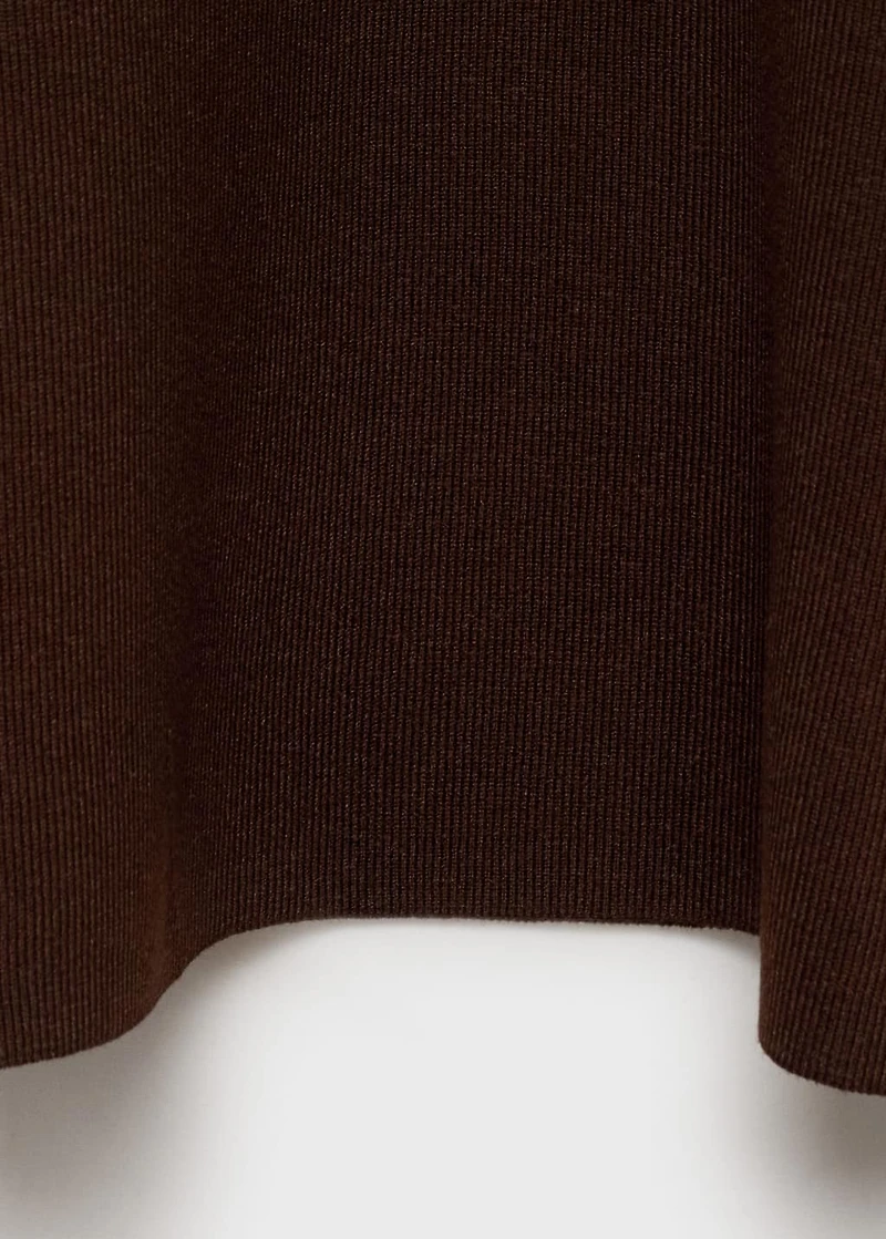 Halter-neck knitted dress