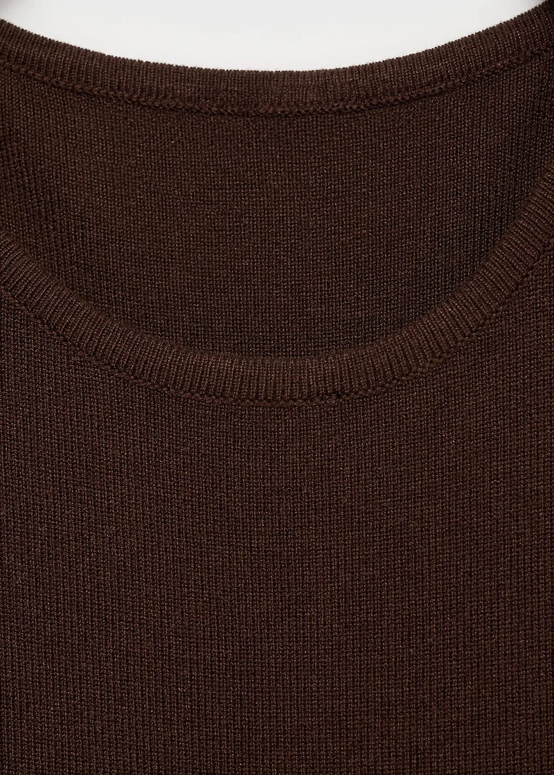 Halter-neck knitted dress
