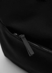 Cotton tote bag with front pocket