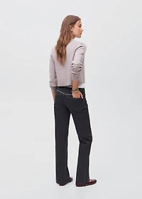 Straight-fit jeans with studs