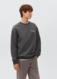 Printed cotton sweatshirt