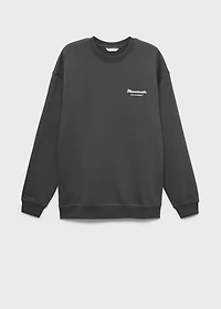 Printed cotton sweatshirt