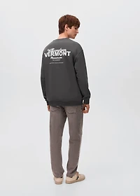 Printed cotton sweatshirt