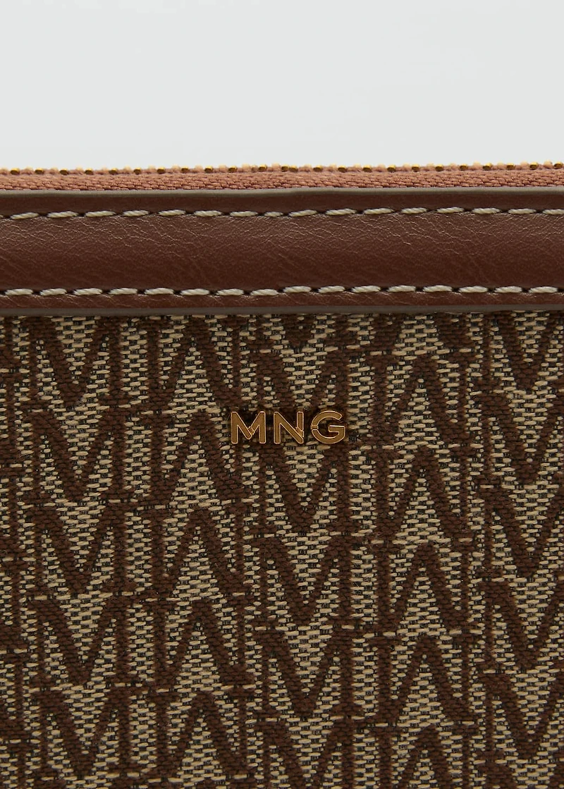 Medium jacquard wallet with logo