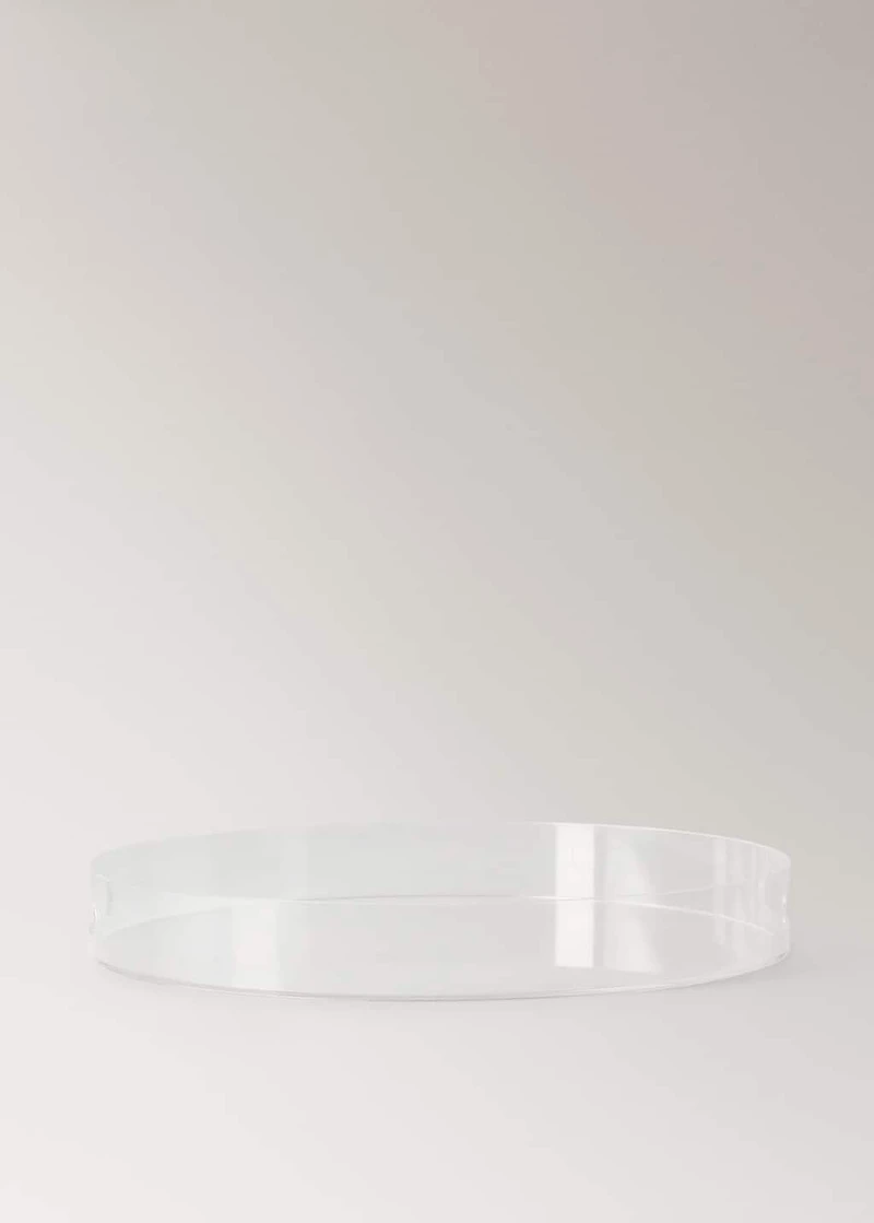 Round acrylic tray