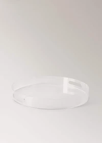 Round acrylic tray