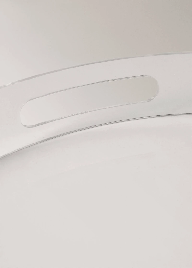 Round acrylic tray
