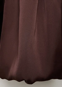 Combined fabric top with crossed back