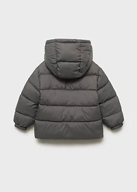 Quilted buttoned coat