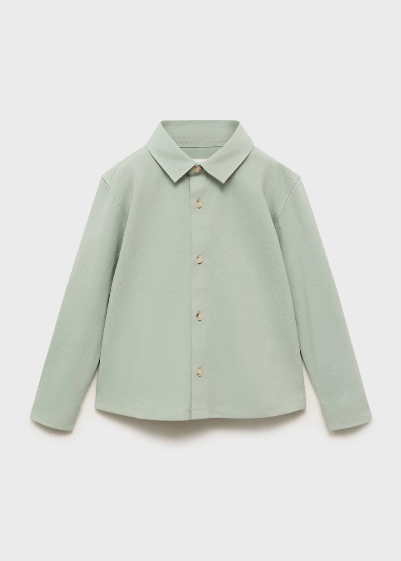 Cotton knit shirt