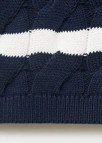 Braided-knit vest