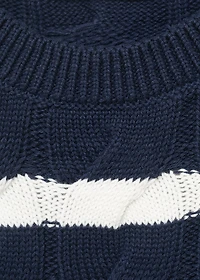 Braided-knit vest