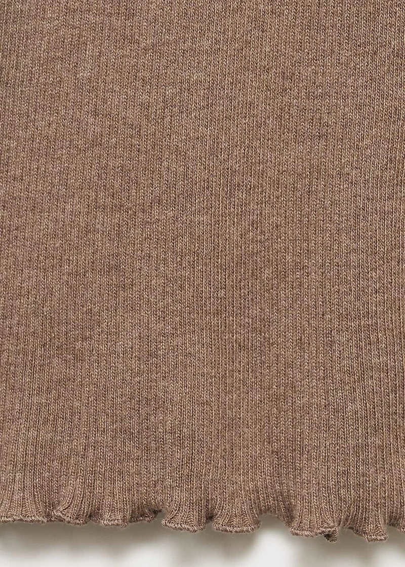 Ribbed-knit pants
