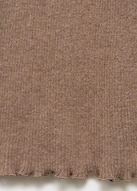 Ribbed-knit pants
