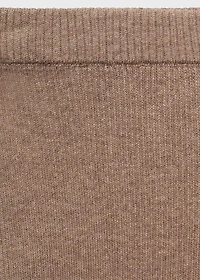 Ribbed-knit pants