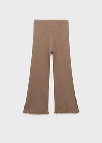 Ribbed-knit pants
