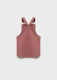 Pocket denim pinafore dress