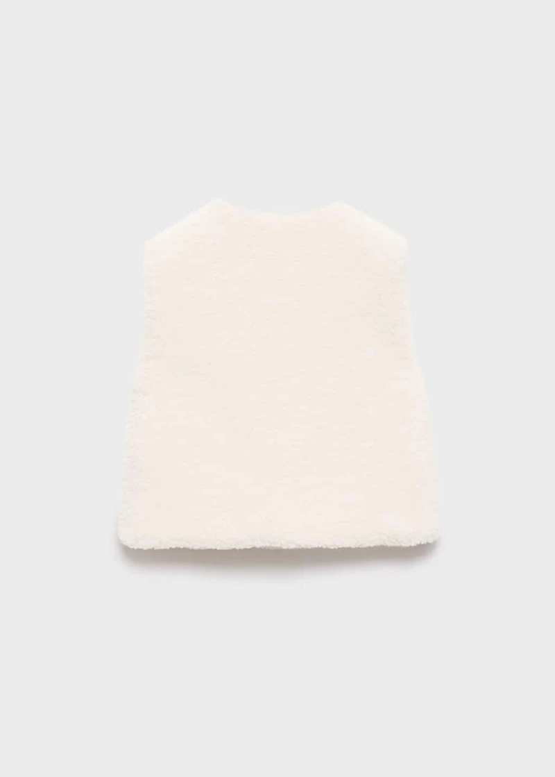 Shearling-effect vest