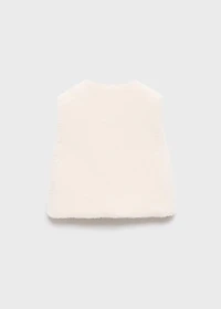 Shearling-effect vest
