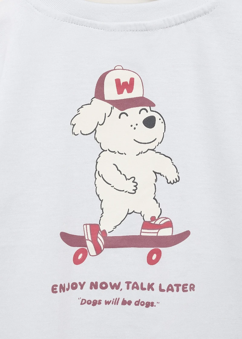 Dog printed T-shirt
