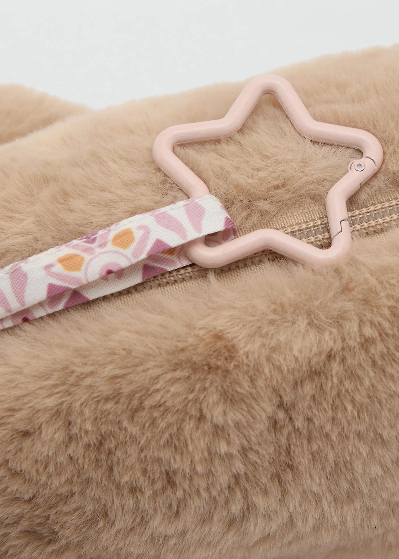 Teddy bear fur-effect case