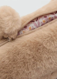 Teddy bear fur-effect case