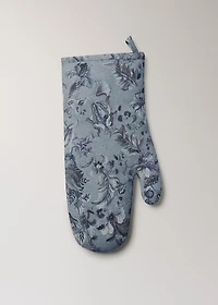 Cotton-linen printed mitt